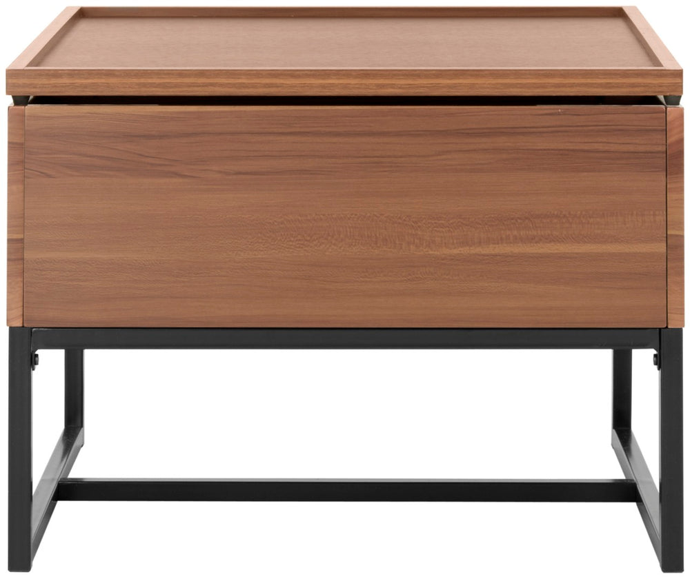 Safavieh Kristie Lift-Top Coffee Table – Modern Dark Oak With Black Metal Legs For Stylish Living Spaces FOX2240A