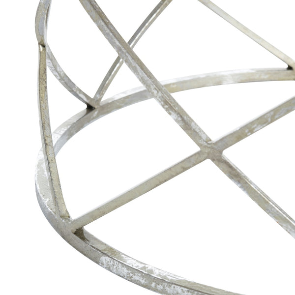 Safavieh Phoebe Elegant Silver Ribbon Accent Table With Dark Cherry Wood Top - Stylish & Versatile Decor Piece FOX2506A