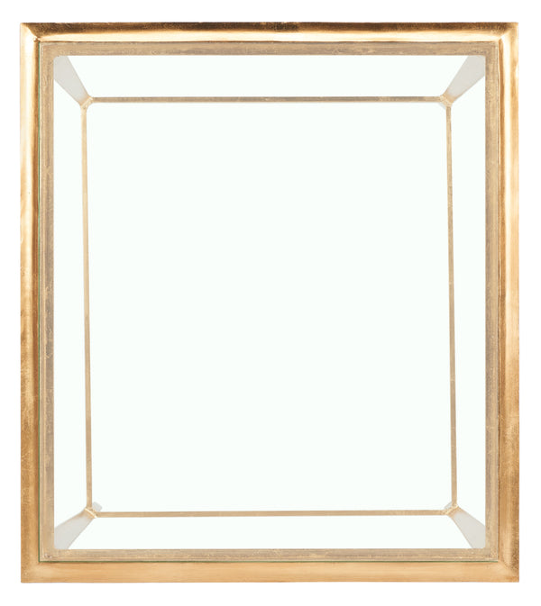 Safavieh Tory Gold Foil Glass Top Accent Table Gold/Clear Glass FOX2508A