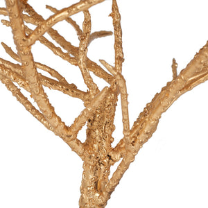 Safavieh Carolyn Rooted Gold Accent Table - Nature-Inspired Design With White Granite Top For Elegant Spaces FOX2512A