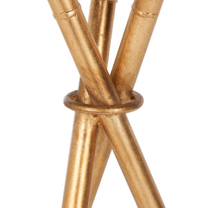 Safavieh Roger Gold Base Round Top Accent Table Gold/White Granite FOX2515A