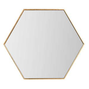 Safavieh Kerri Gold Leaf Mirror Top Accent Table Gold/Mirror FOX2517A