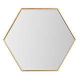 Safavieh Kerri Gold Leaf Mirror Top Accent Table Gold/Mirror FOX2517A