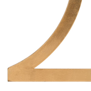 Safavieh Sullivan Gold Leaf Accent Table - Elegant Two-Tier Glass Design For Modern Living Spaces & Décor FOX2526B