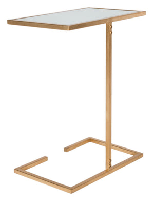 Safavieh Neil Gold Leaf Accent Table – Chic Glass Top Side Table For Modern & Traditional Home Décor Styles FOX2528A