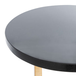 Safavieh Cassidy Gold Leaf Accent Table - Modern Sculptural Design With Black Marble Top For Stylish Spaces FOX2531A