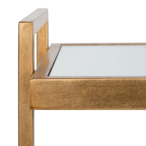 Safavieh Noland Accent Table With Mirrored Top & Gold Finish – Chic, Versatile Design For Any Space FOX2534A