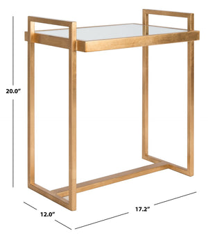 Safavieh Noland Accent Table With Mirrored Top & Gold Finish – Chic, Versatile Design For Any Space FOX2534A