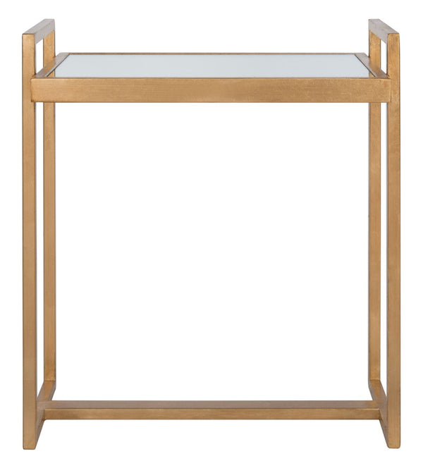 Safavieh Noland Accent Table With Mirrored Top & Gold Finish – Chic, Versatile Design For Any Space FOX2534A