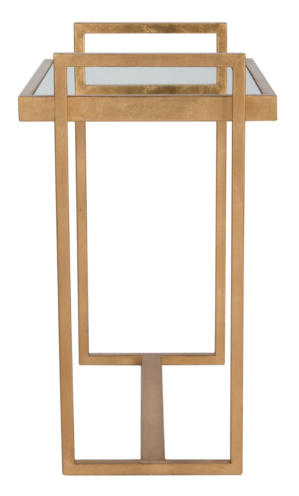 Safavieh Noland Accent Table With Mirrored Top & Gold Finish – Chic, Versatile Design For Any Space FOX2534A