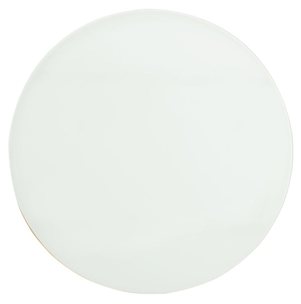 Safavieh Riona Round Top Accent Table – Elegant Gold Leaf Base, White Glass Top, Ideal For Living Spaces FOX2539A