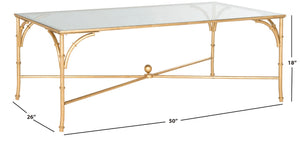 Safavieh Maurice Coffee Table – Elegant Ironwork Design With Tempered Glass Top For Modern Luxe Living Spaces FOX2545A