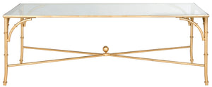 Safavieh Maurice Coffee Table – Elegant Ironwork Design With Tempered Glass Top For Modern Luxe Living Spaces FOX2545A