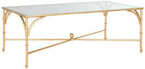 Safavieh Maurice Coffee Table – Elegant Ironwork Design With Tempered Glass Top For Modern Luxe Living Spaces FOX2545A
