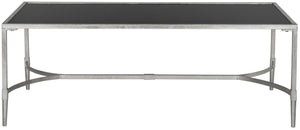 Safavieh Antwan Coffee Table - Modern Sculptural Design With Durable Tempered Glass Top For Luxe Living Spaces Silver FOX2547B