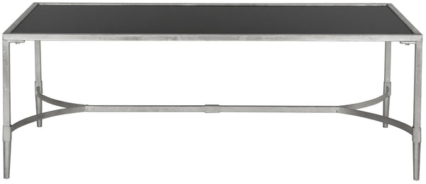 Safavieh Antwan Coffee Table - Modern Sculptural Design With Durable Tempered Glass Top For Luxe Living Spaces Silver FOX2547B