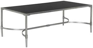 Safavieh Antwan Coffee Table - Modern Sculptural Design With Durable Tempered Glass Top For Luxe Living Spaces Silver FOX2547B