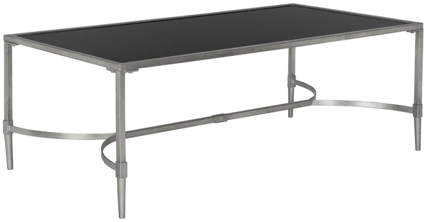 Safavieh Antwan Coffee Table - Modern Sculptural Design With Durable Tempered Glass Top For Luxe Living Spaces Silver FOX2547B