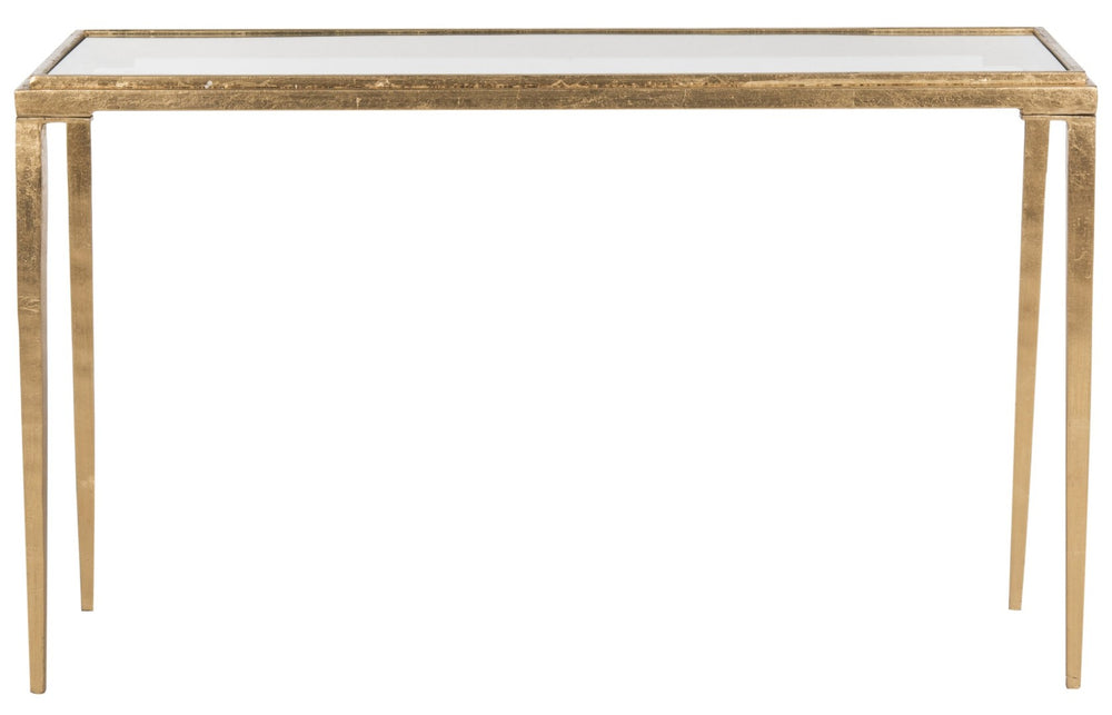 Safavieh Juliana Coffee Table - Chic Vintage-Inspired Design With Glass Top And Antique Gold Finish For Elegance FOX2580A