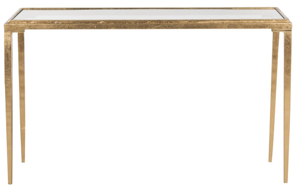 Safavieh Juliana Coffee Table - Chic Vintage-Inspired Design With Glass Top And Antique Gold Finish For Elegance FOX2580A