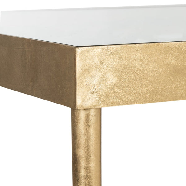 Safavieh Rosalia Butterfly Desk - Antique Gold Elegance With Sculptural Design For Timeless Home Décor FOX2588A