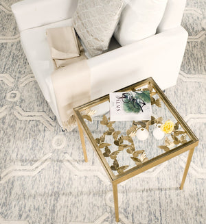 Safavieh Rosalia Butterfly Side Table - Antique Gold Accent With Sculptural Design For Elegant Spaces FOX2594A