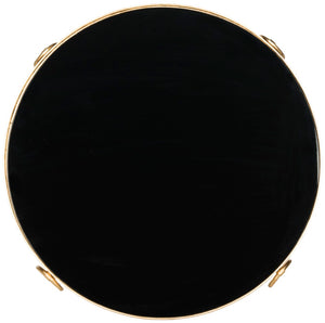 Safavieh Elisha Gold Leaf Round Coffee Table With Glass Ball Accent - Luxurious Design For Elegant Spaces FOX2599A