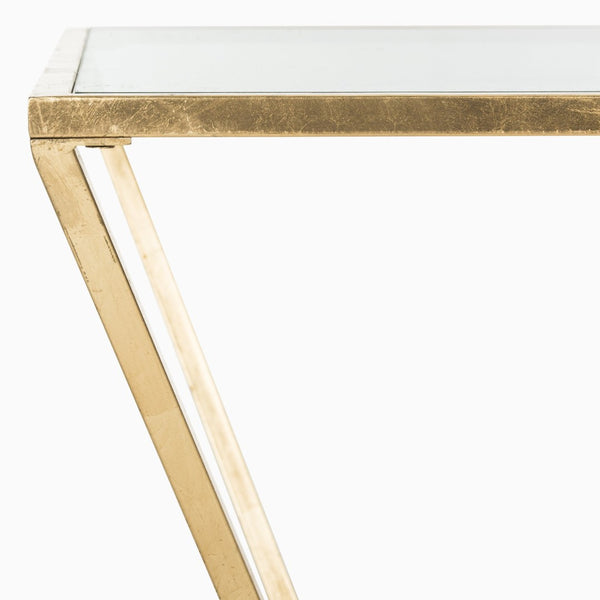 Safavieh Allene Gold Leaf Retro Coffee Table - Vintage Charm Meets Modern Design For Elegant Living Spaces FOX2601A