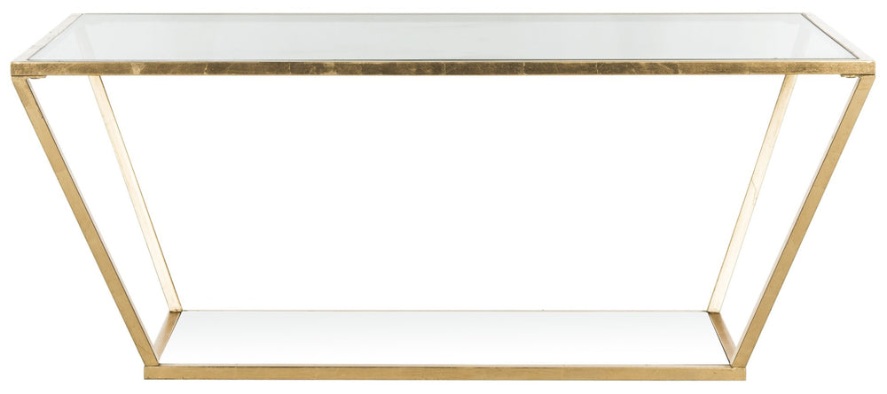 Safavieh Allene Gold Leaf Retro Coffee Table - Vintage Charm Meets Modern Design For Elegant Living Spaces FOX2601A