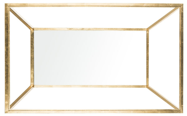 Safavieh Allene Gold Leaf Retro Coffee Table - Vintage Charm Meets Modern Design For Elegant Living Spaces FOX2601A