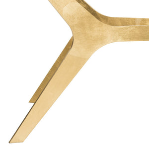 Safavieh Edythe Gold Leaf Coffee Table – Luxe Modern Centerpiece For Elegant Living Spaces & Reception Areas FOX2603A
