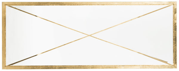 Safavieh Edythe Gold Leaf Coffee Table – Luxe Modern Centerpiece For Elegant Living Spaces & Reception Areas FOX2603A