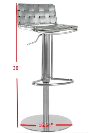 Safavieh Floyd Gas Lift Swivel Bar Stool - Adjustable Height Modern Design For Stylish Comfort In Any Space Grey FOX3000D