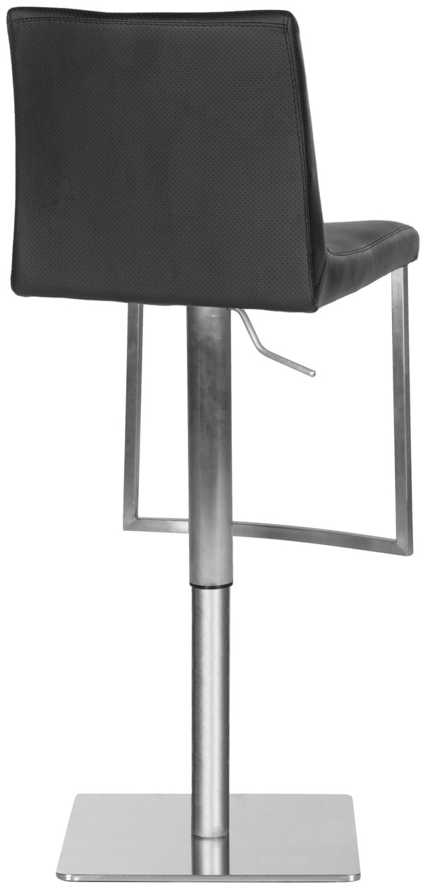 Safavieh Ember Swivel Barstool - Modern Comfort With Adjustable Height, 360° Swivel & Sleek Stainless Steel Design FOX3009B