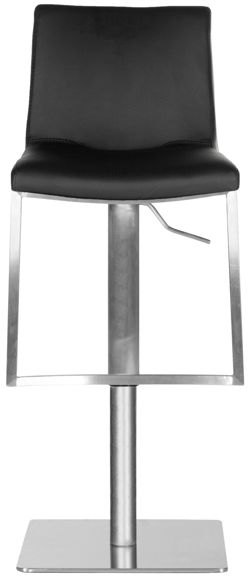 Safavieh Ember Swivel Barstool - Modern Comfort With Adjustable Height, 360° Swivel & Sleek Stainless Steel Design FOX3009B