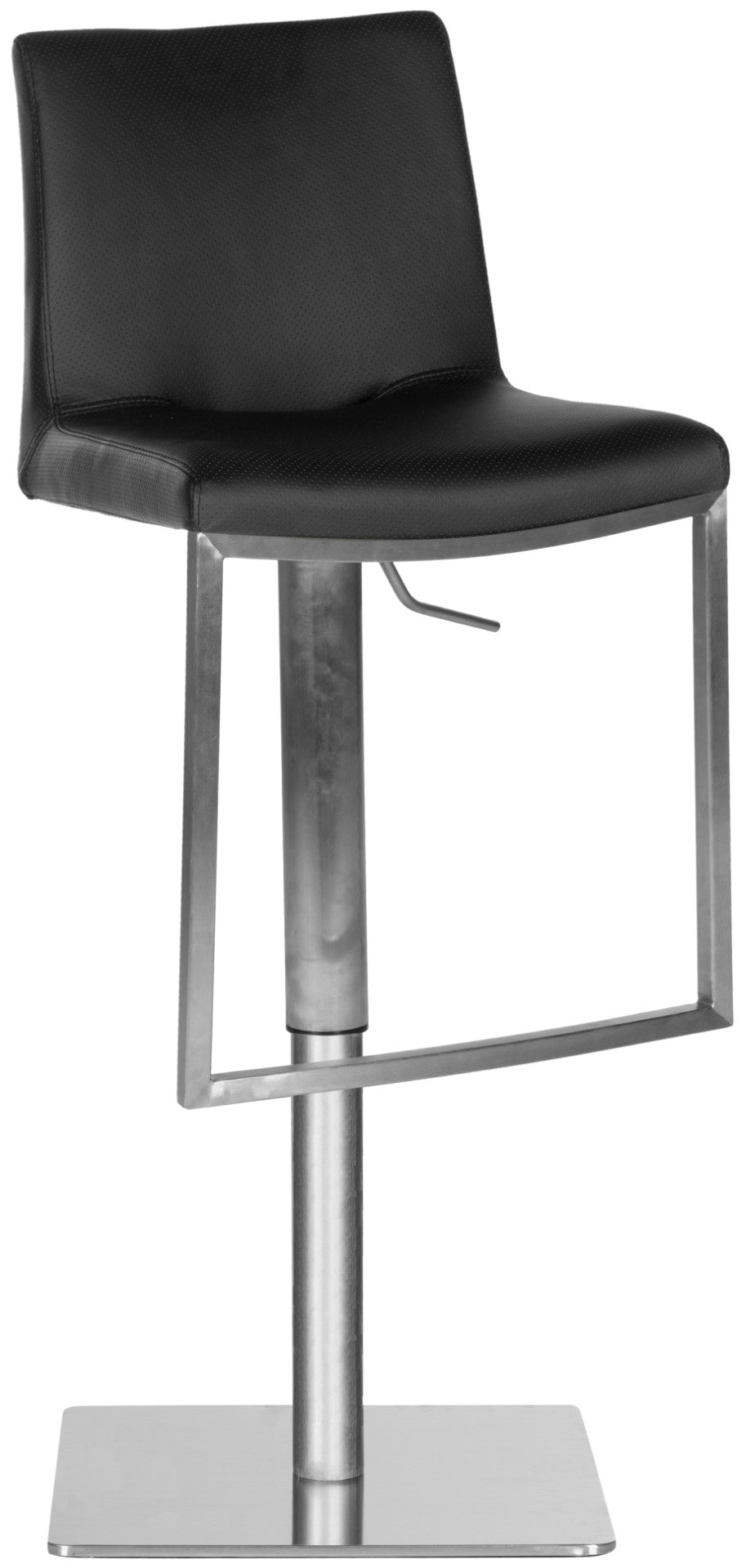 Safavieh Ember Swivel Barstool - Modern Comfort With Adjustable Height, 360° Swivel & Sleek Stainless Steel Design FOX3009B