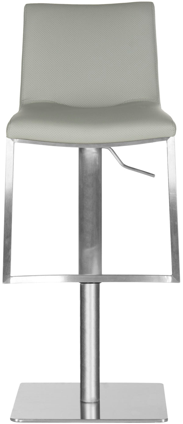 Safavieh Ember Swivel Bar Stool - Modern Design With Adjustable Height, Stainless Steel Frame For Durability Grey FOX3009D