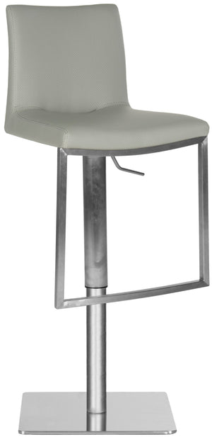Safavieh Ember Swivel Bar Stool - Modern Design With Adjustable Height, Stainless Steel Frame For Durability Grey FOX3009D