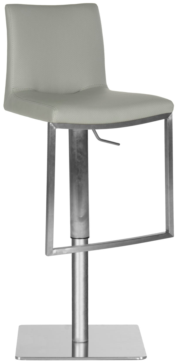 Safavieh Ember Swivel Bar Stool - Modern Design With Adjustable Height, Stainless Steel Frame For Durability Grey FOX3009D