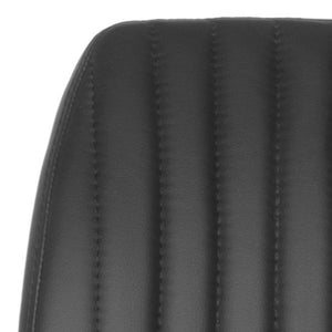 Safavieh Lamont Swivel Barstool – Stylish Black Pu Leather Seat With Adjustable Height & Modern Stainless Steel Base FOX3010B
