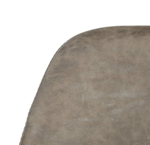 Safavieh Mathison Bar Stool - Stylish Mid-Century Modern Design With Durable Faux Leather & Sleek Metal Legs Taupe/Copper FOX3011B
