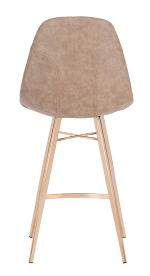 Safavieh Mathison Vintage-Style Counter Stool: Mid-Century Modern Comfort For Bars And Kitchen Spaces Brown/Copper FOX3012A