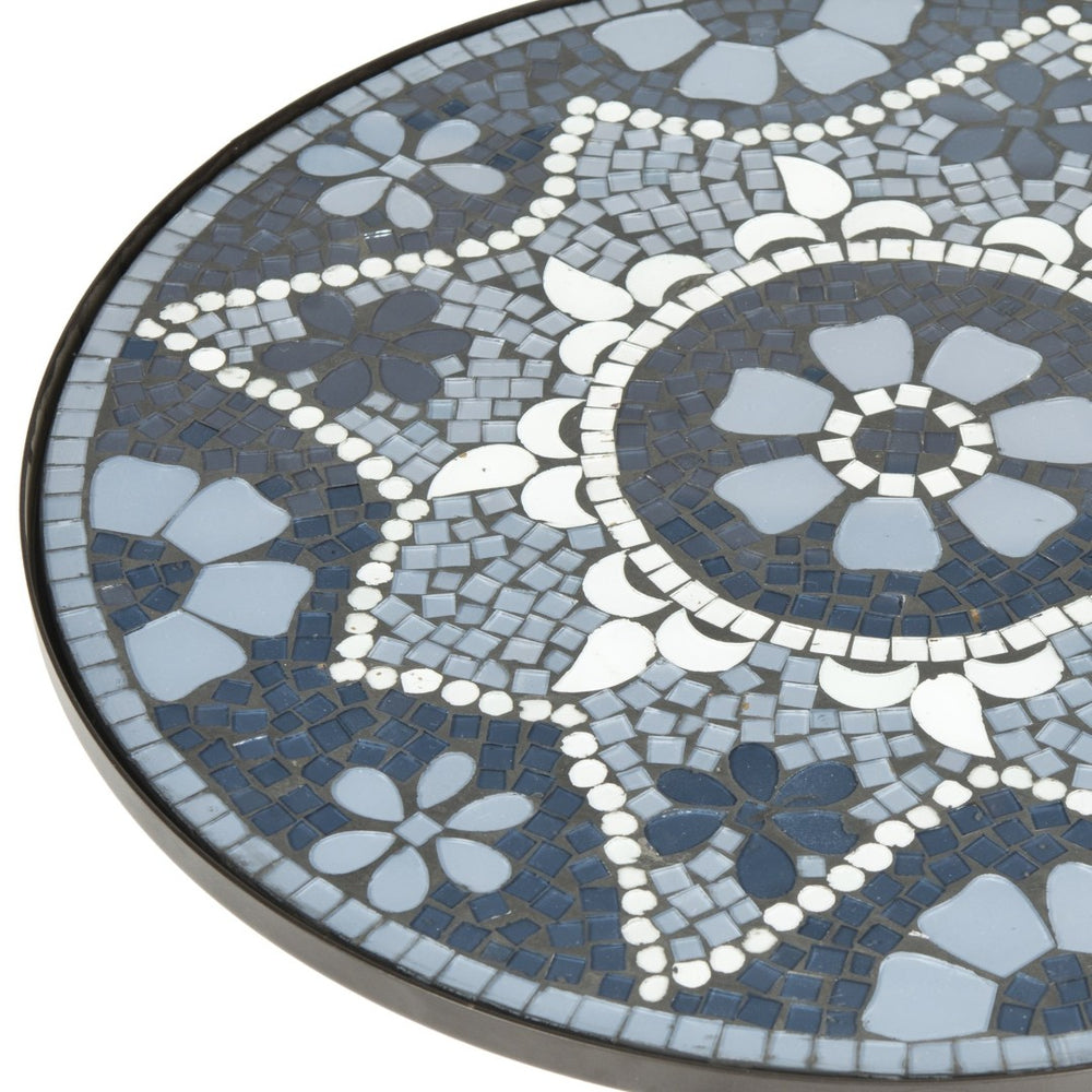 Safavieh Solinus Side Table - Stylish Mosaic Accent With Iron Legs For Small Spaces & Versatile Home Use FOX3204B