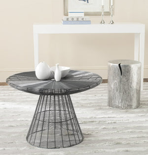 Safavieh Reginald Wire Coffee Table - Sculptural Iron Design With Grey Epoxy Finish For Modern Elegance FOX3210A