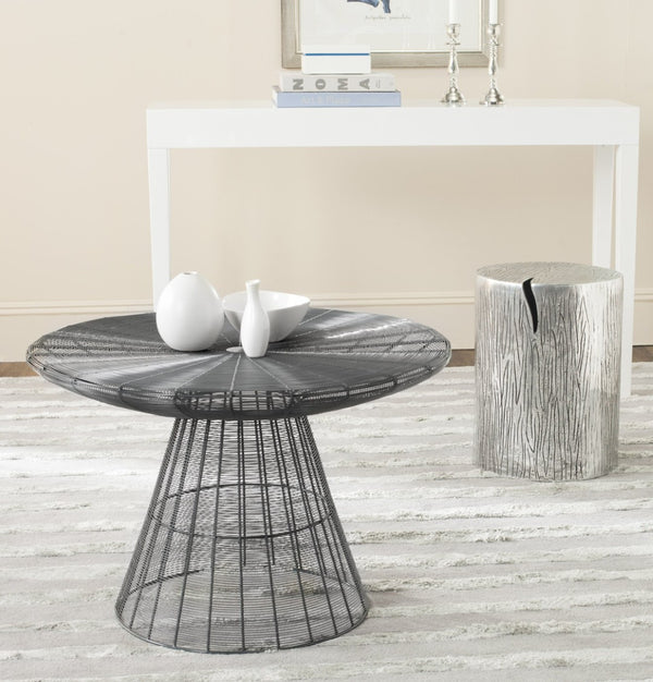 Safavieh Reginald Wire Coffee Table - Sculptural Iron Design With Grey Epoxy Finish For Modern Elegance FOX3210A