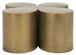 Safavieh Tilly Sculptural Coffee Table In Antique Brass - Contemporary Elegance For Stylish Living Rooms FOX3214A