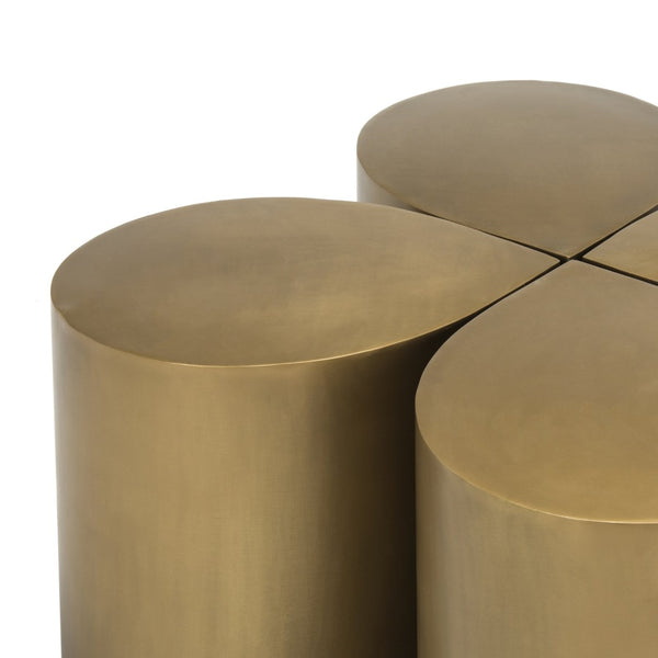 Safavieh Tilly Sculptural Coffee Table In Antique Brass - Contemporary Elegance For Stylish Living Rooms FOX3214A