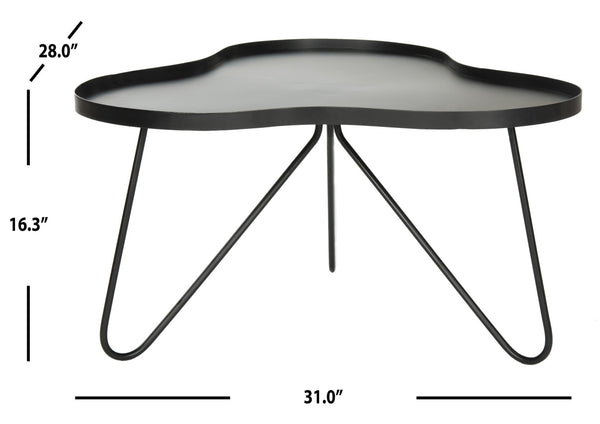 Safavieh Lenna Coffee Table - Chic Modern Design With Vintage Hairpin Legs For Stylish Living Room Centerpiece FOX3216A