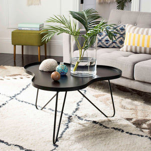 Safavieh Lenna Coffee Table - Chic Modern Design With Vintage Hairpin Legs For Stylish Living Room Centerpiece FOX3216A