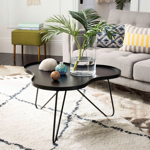 Safavieh Lenna Coffee Table - Chic Modern Design With Vintage Hairpin Legs For Stylish Living Room Centerpiece FOX3216A